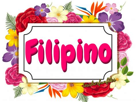 Word Filipino Filipino Subject Clipart - Filipino Clipart Images 